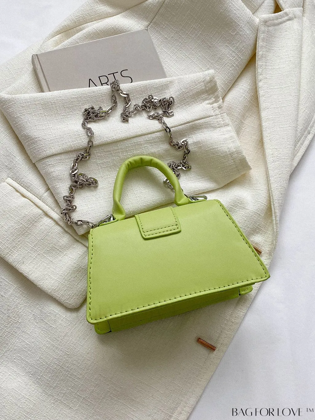 BagForLove - Compact Chain-Strap Square Handbag: Perfect for Phones, Lipstick, and Keys