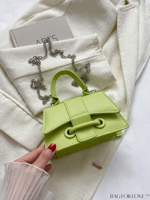 BagForLove - Compact Chain-Strap Square Handbag: Perfect for Phones, Lipstick, and Keys