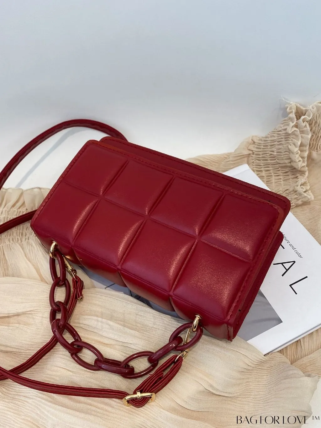 BagForLove - Compact Textured Satchel Bag - Perfect for Minimalist Style