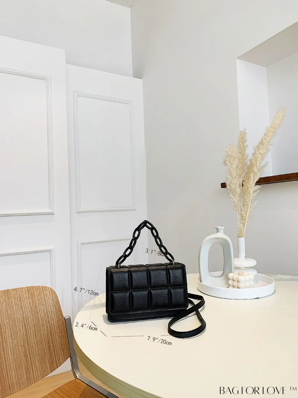 BagForLove - Compact Textured Satchel Bag - Perfect for Minimalist Style