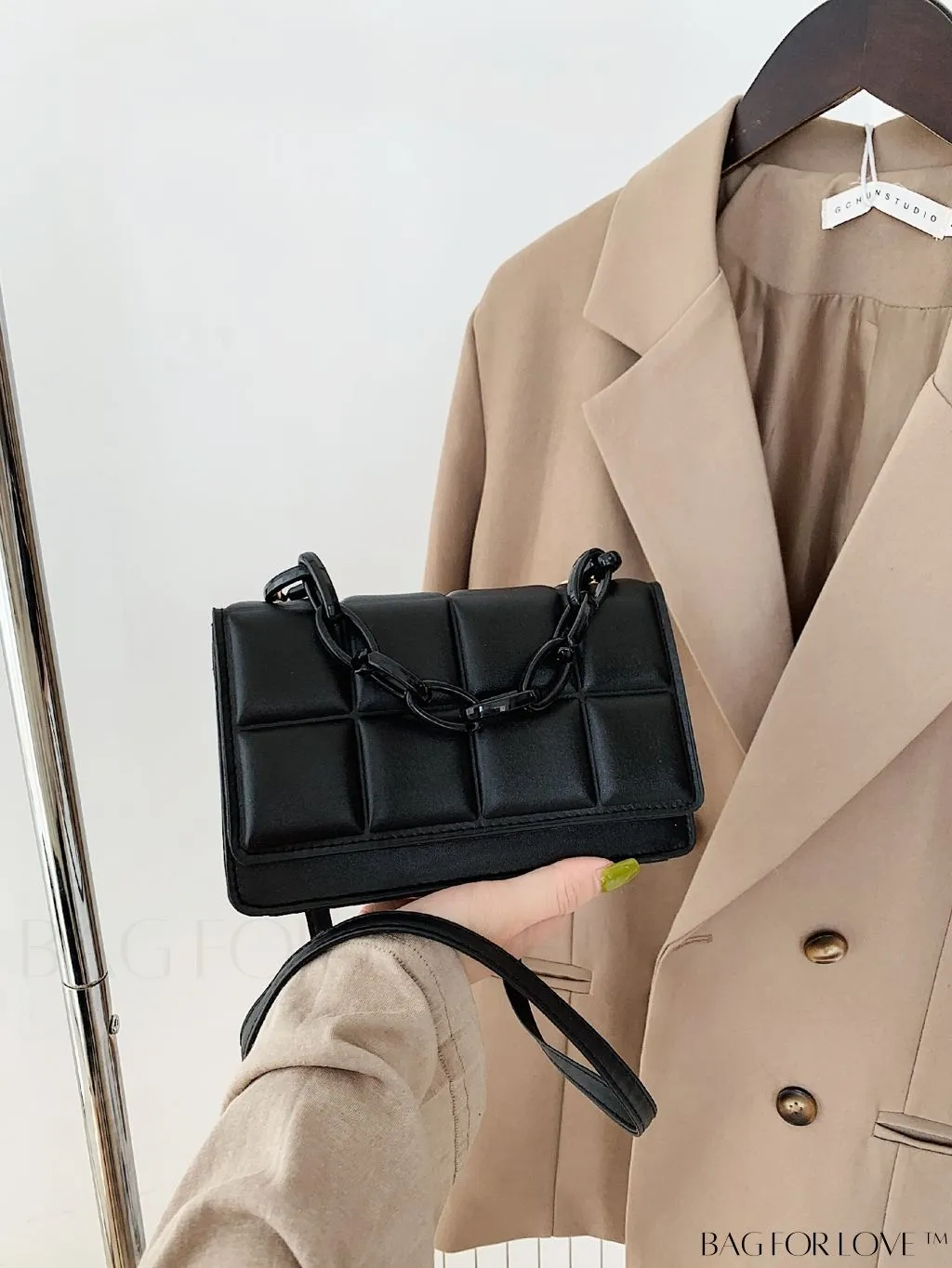 BagForLove - Compact Textured Satchel Bag - Perfect for Minimalist Style
