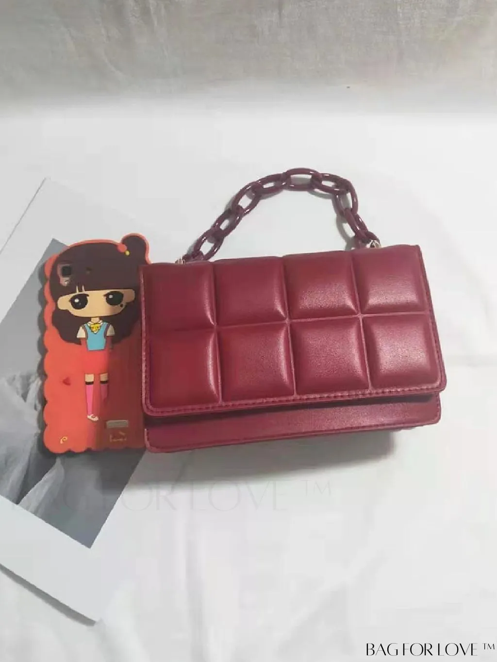 BagForLove - Compact Textured Satchel Bag - Perfect for Minimalist Style