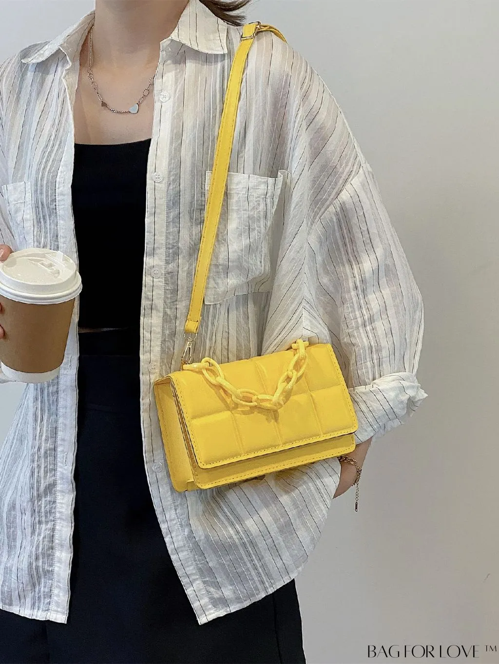BagForLove - Compact Textured Satchel Bag - Perfect for Minimalist Style