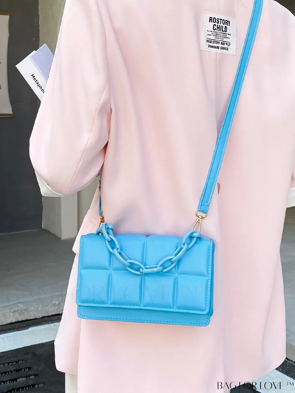 BagForLove - Compact Textured Satchel Bag - Perfect for Minimalist Style