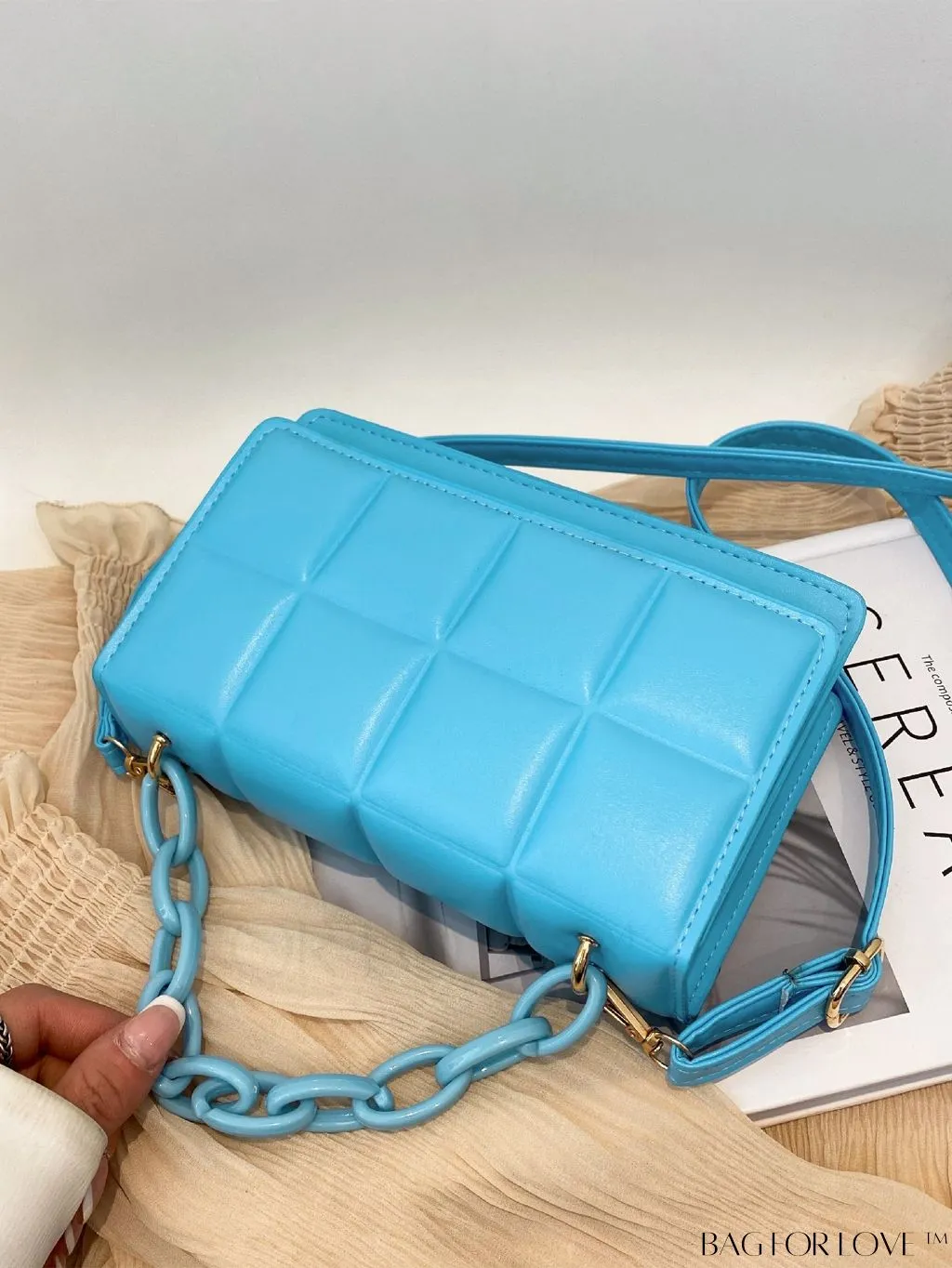 BagForLove - Compact Textured Satchel Bag - Perfect for Minimalist Style