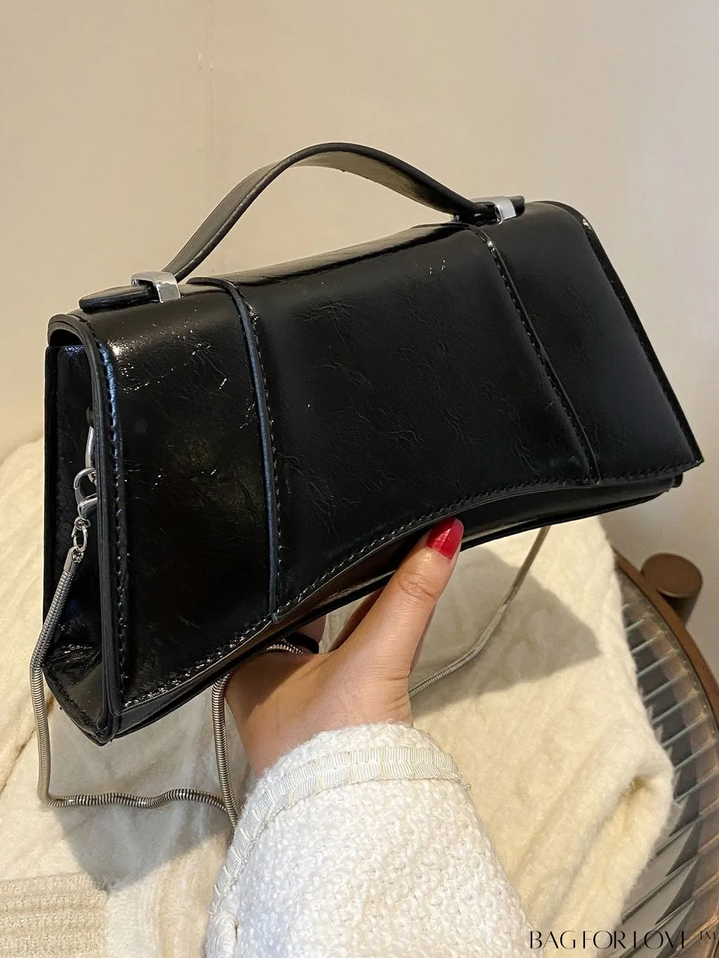 BagForLove - Exquisite PU Snake Pattern Handbag - A Stylish Fashion Accessory