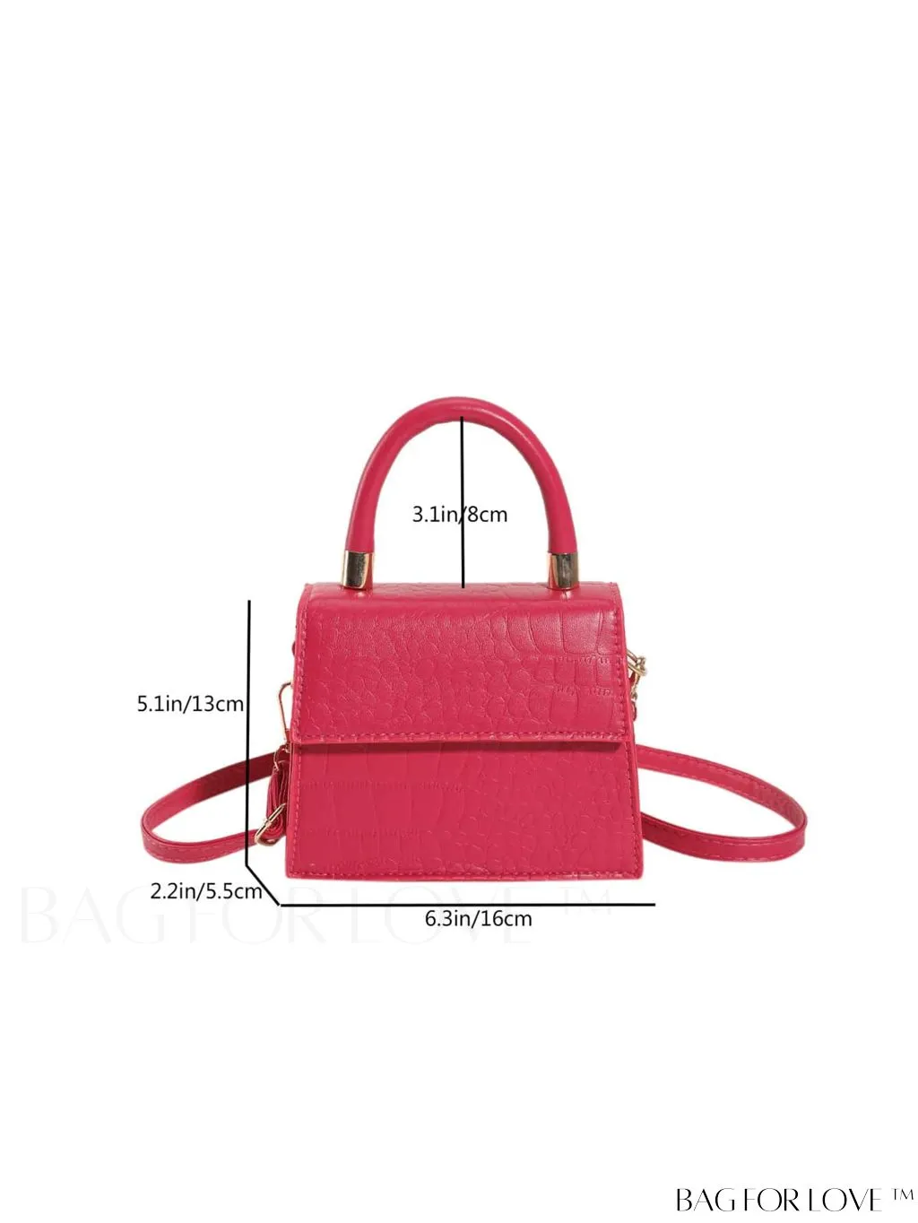 BagForLove - Stylish Compact Handbag with PU Flap
