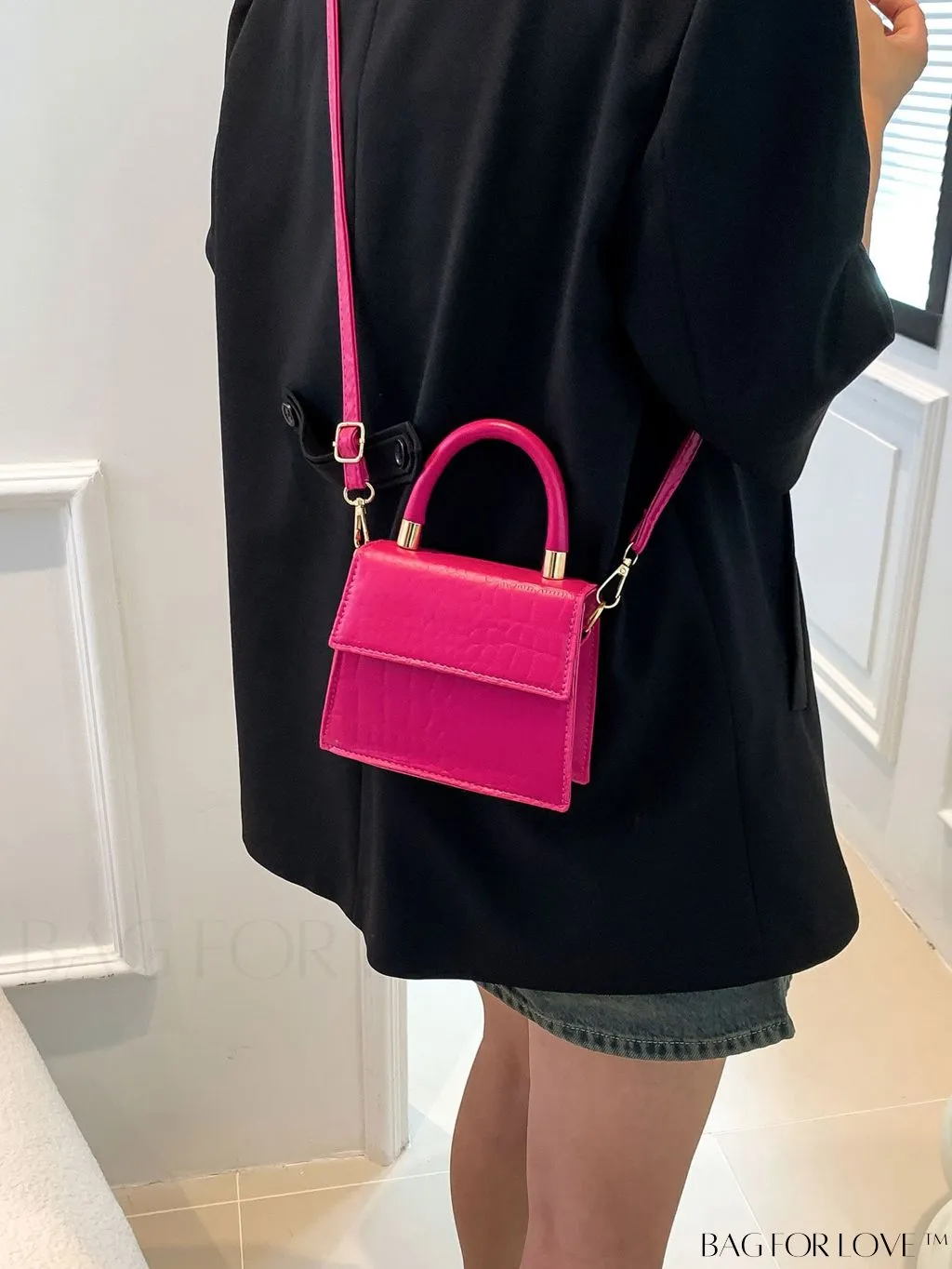 BagForLove - Stylish Compact Handbag with PU Flap