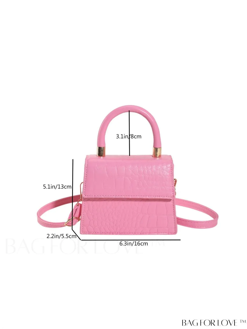 BagForLove - Stylish Compact Handbag with PU Flap