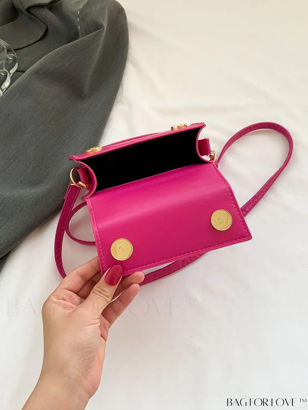 BagForLove - Stylish Compact Handbag with PU Flap