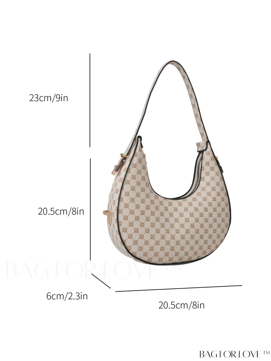 BagForLove - Stylish Metallic Snakeskin Embossed Mini Hobo Bag