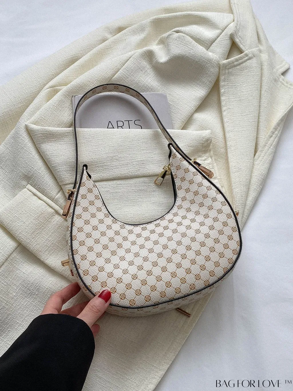 BagForLove - Stylish Metallic Snakeskin Embossed Mini Hobo Bag