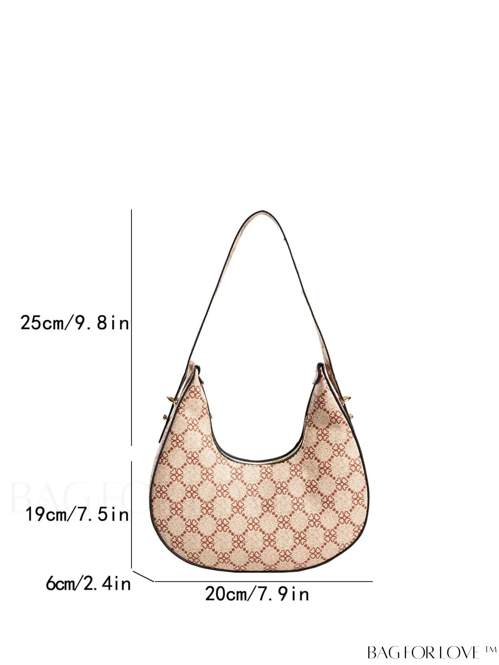 BagForLove - Stylish Metallic Snakeskin Embossed Mini Hobo Bag