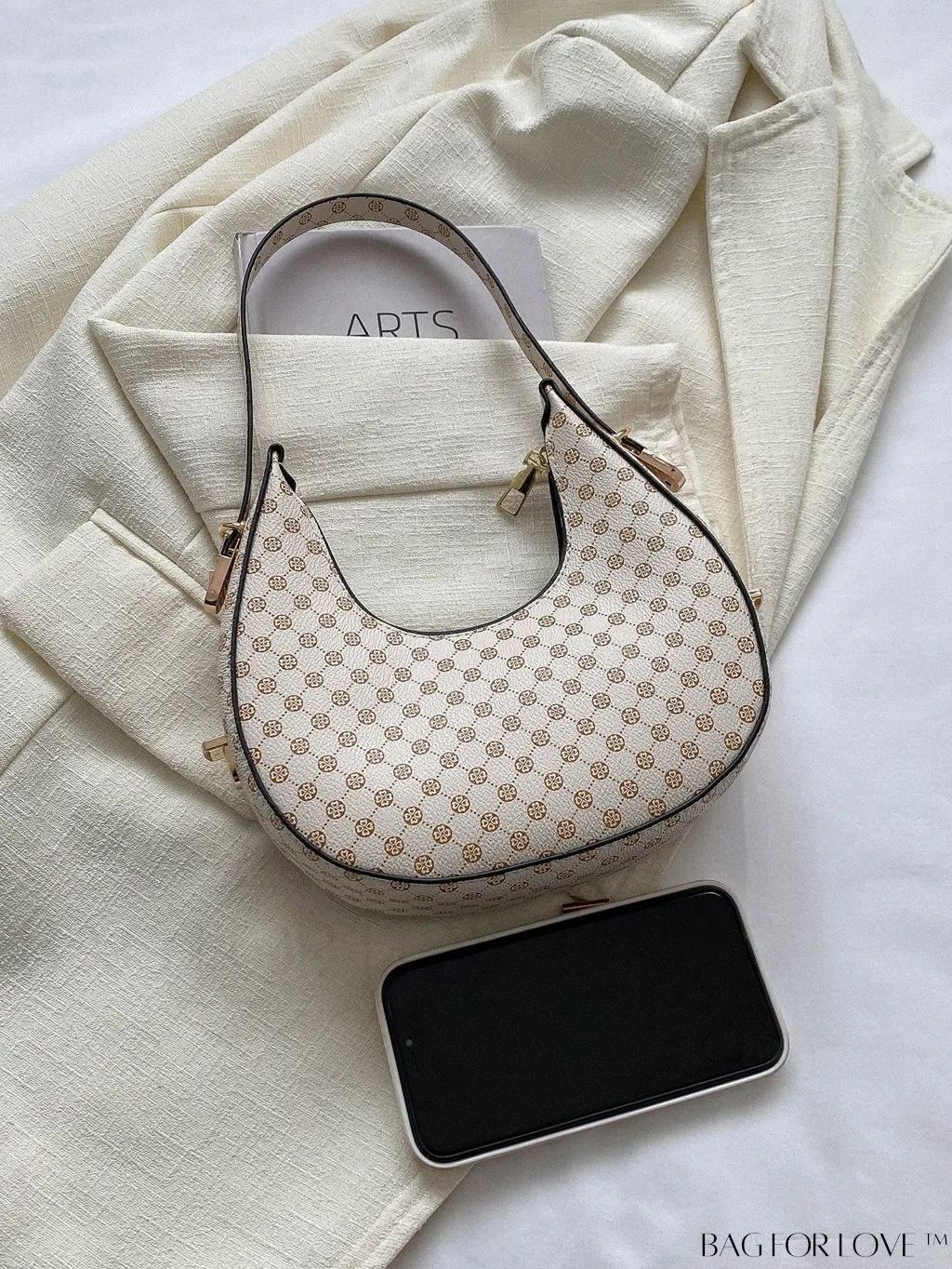 BagForLove - Stylish Metallic Snakeskin Embossed Mini Hobo Bag