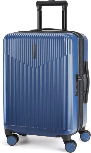 BAGSMART Carry On Luggage 22x14x9 Airline Approved with Spinner Wheels,100% PC Hardside Expandable Luggage with TSA Lock for Trips, 20 Inch Rolling Suitcases for Men Women,Blue