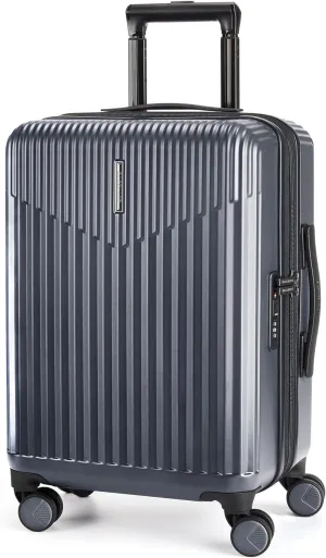 BAGSMART Carry On Luggage 22x14x9 Airline Approved with Spinner Wheels,100% PC Hardside Expandable Luggage with TSA Lock for Trips, 20 Inch Rolling Suitcases for Men Women,Gray