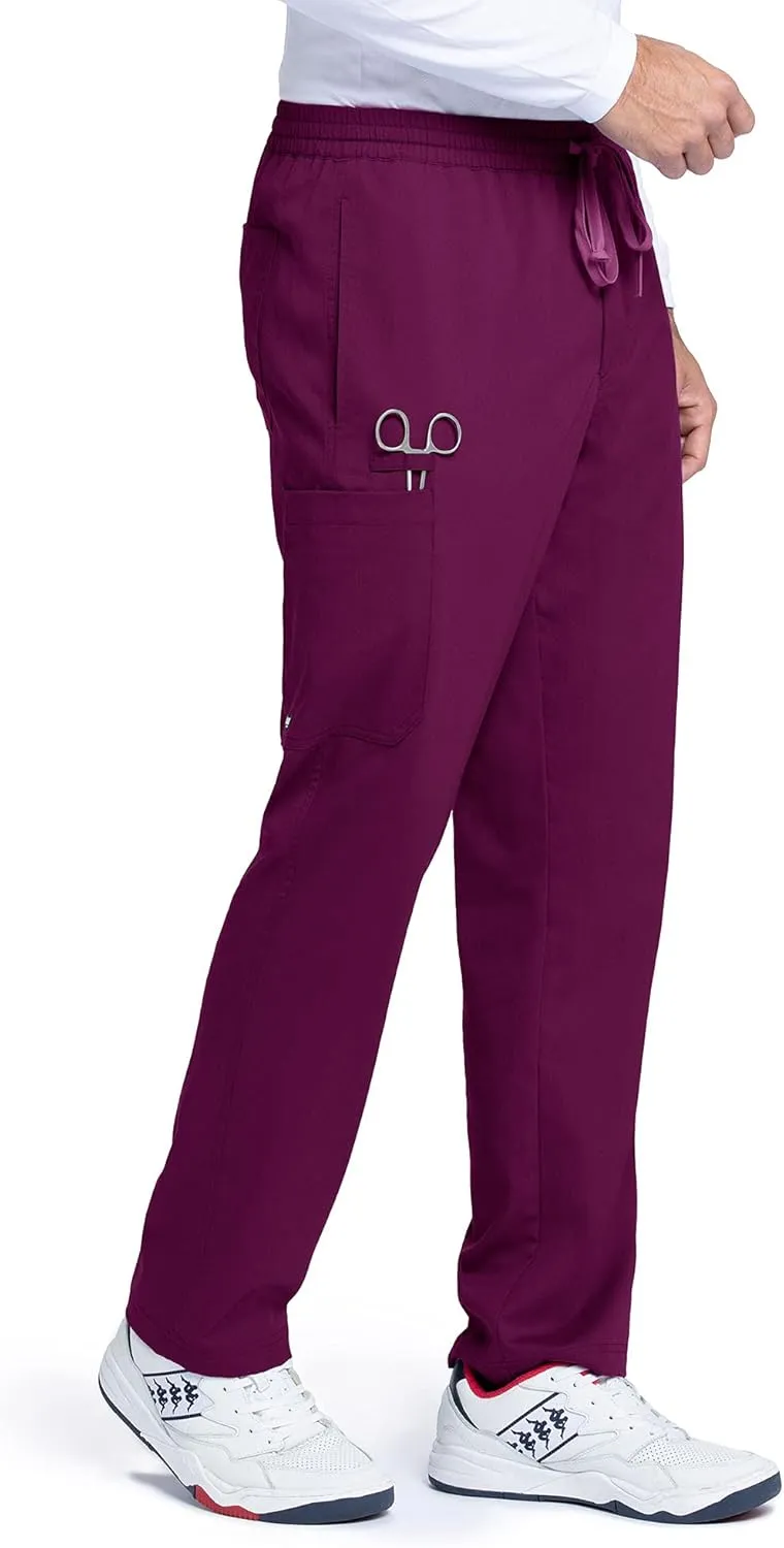 BARCO Grey's Anatomy Scrubs - Evan Scrub Pant for Men, Elastic Waist With Zip Fly, Straight Leg Men's Scrub Pant