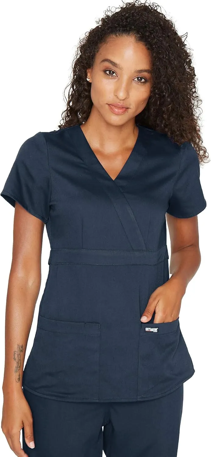 BARCO Grey's Anatomy Scrubs - Riley Scrub Top for Women, V-Neck Super-Soft Women's Scrub Top