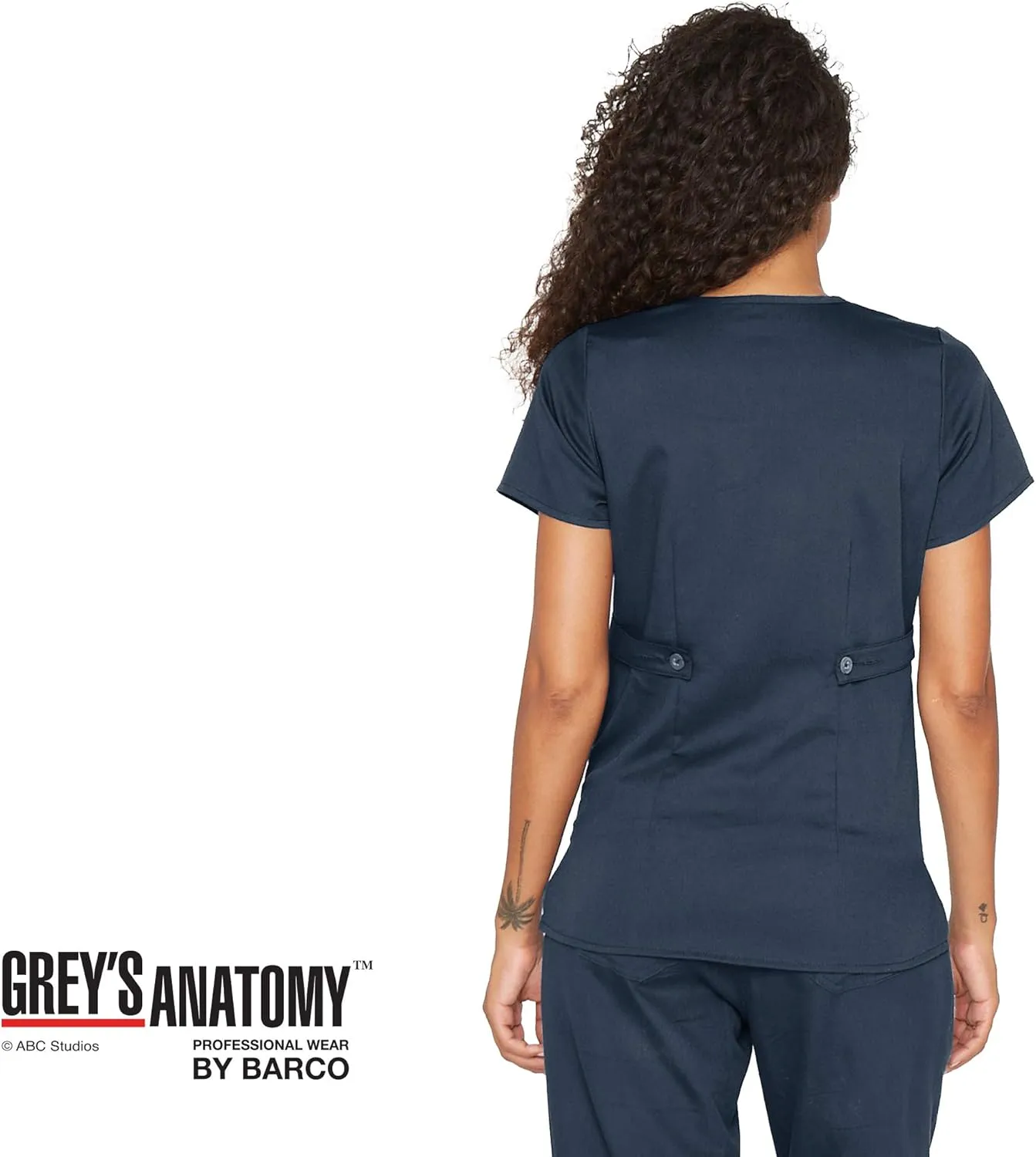 BARCO Grey's Anatomy Scrubs - Riley Scrub Top for Women, V-Neck Super-Soft Women's Scrub Top