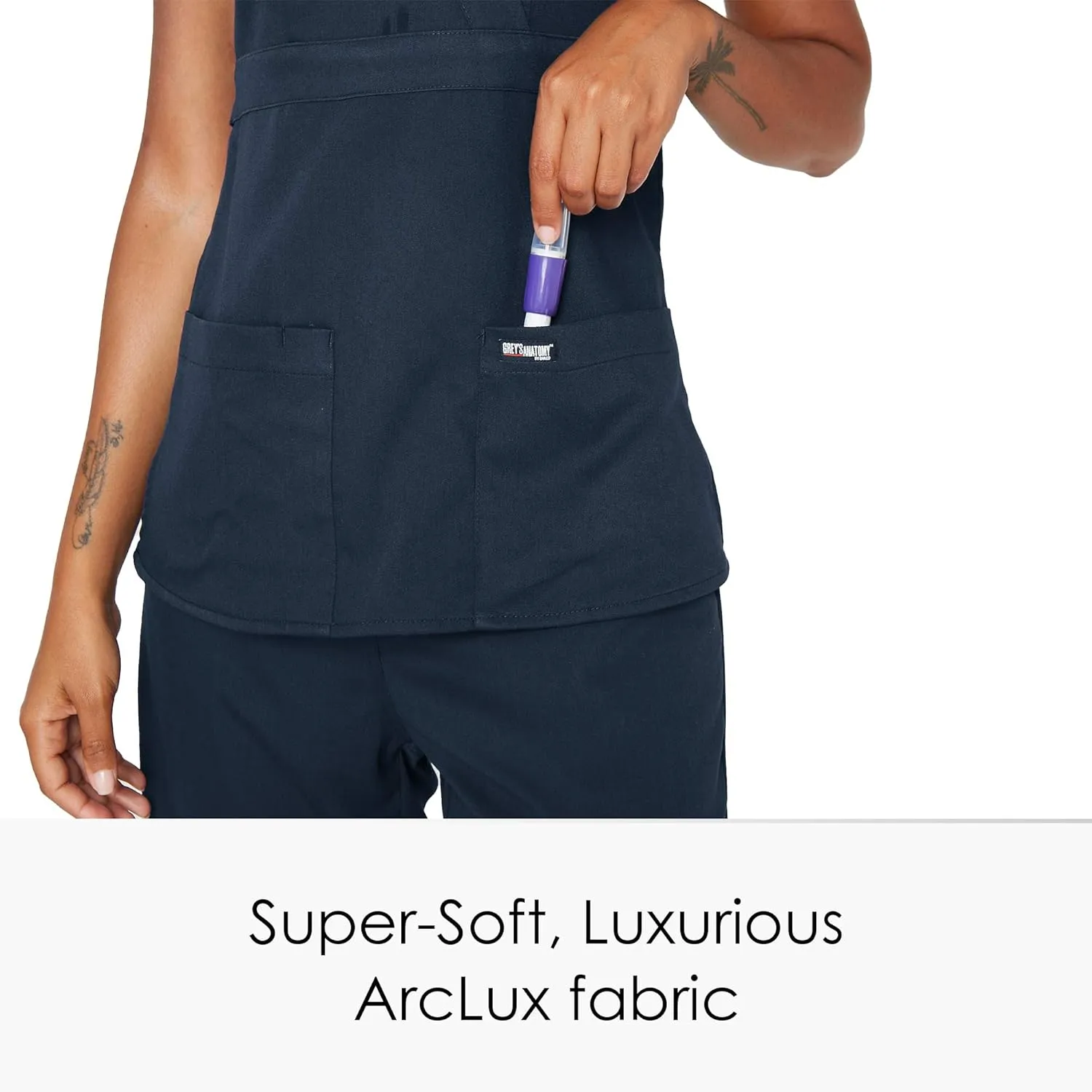 BARCO Grey's Anatomy Scrubs - Riley Scrub Top for Women, V-Neck Super-Soft Women's Scrub Top