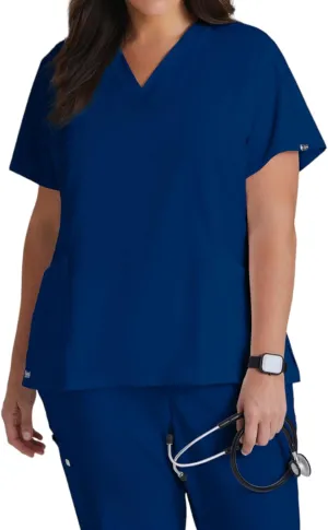 BARCO Grey's Anatomy Scrubs Signature - Astra Scrub Top for Women, V-Neck Spandex Stretch Women's Scrub Top