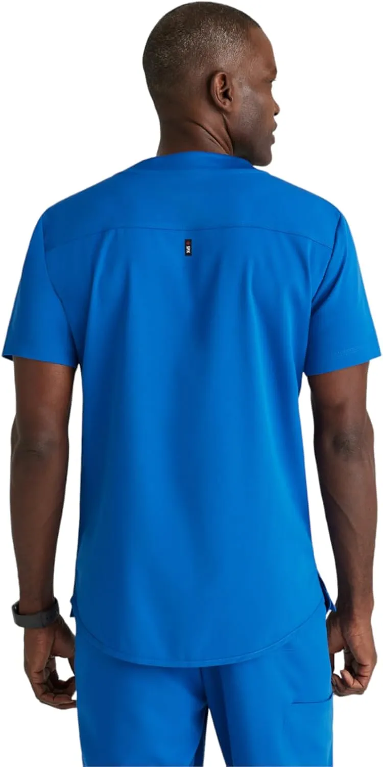 BARCO Grey's Anatomy Spandex Stretch Direct - Rapid Scrub Top for Men, V-Neck Men's Scrub Top
