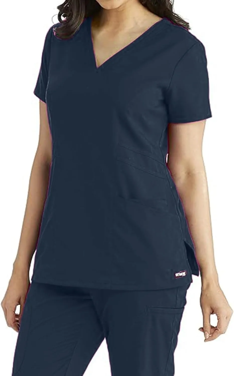 BARCO Grey's Anatomy Women's Mia Top, V-Neck Medical Scrub Top w/ 3 Pockets & Princess Seaming