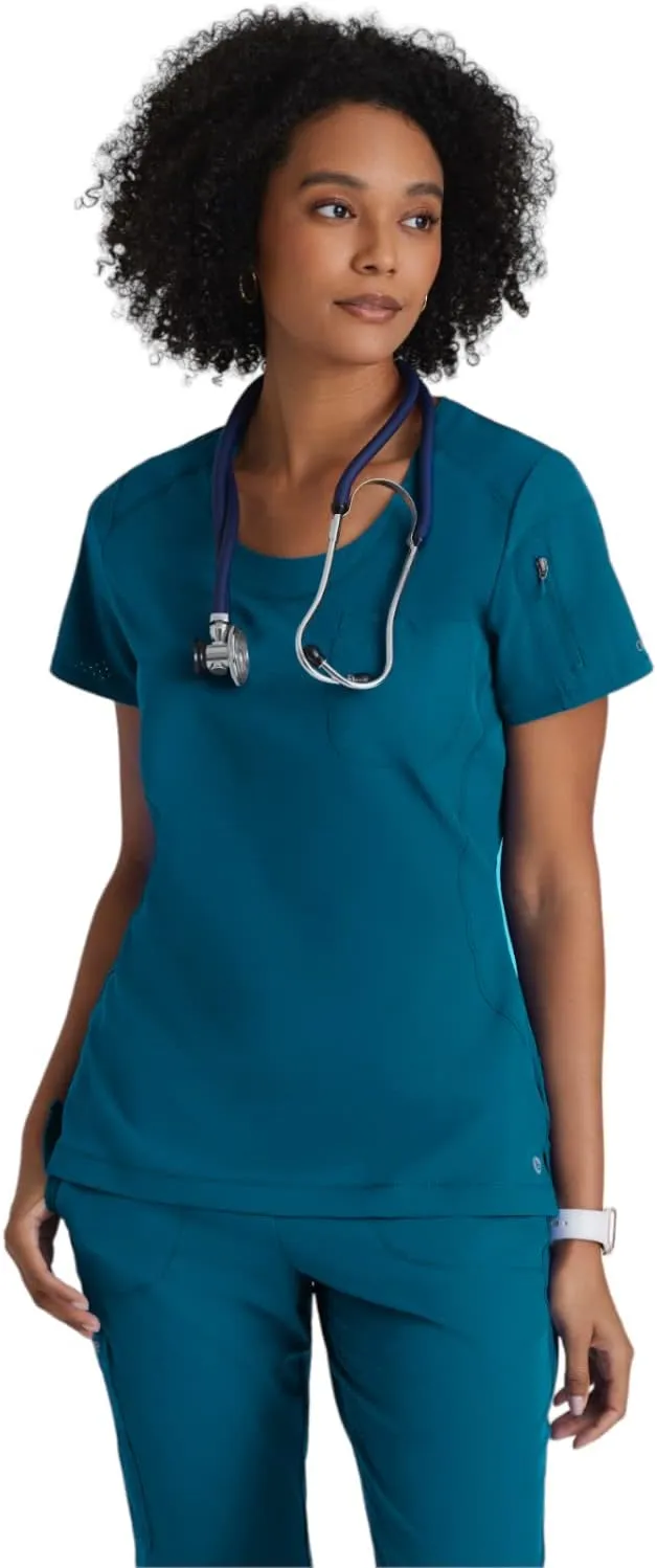 BARCO One Uplift Scrub Top - Women's Medical Top, Eco-friendly, 4-Way Stretch