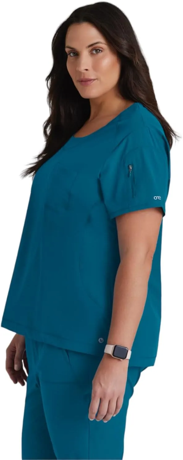 BARCO One Uplift Scrub Top - Women's Medical Top, Eco-friendly, 4-Way Stretch