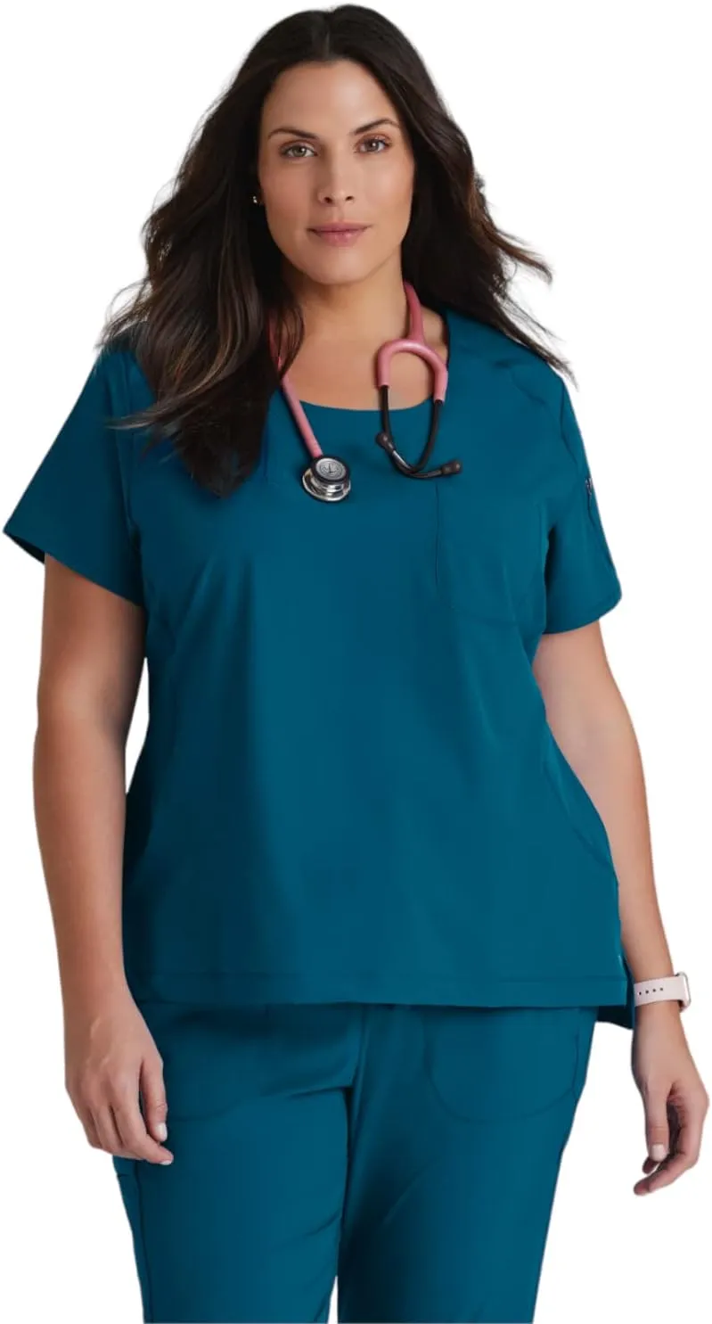 BARCO One Uplift Scrub Top - Women's Medical Top, Eco-friendly, 4-Way Stretch