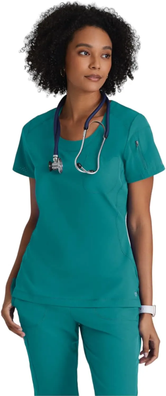 BARCO One Uplift Scrub Top - Women's Medical Top, Eco-friendly, 4-Way Stretch