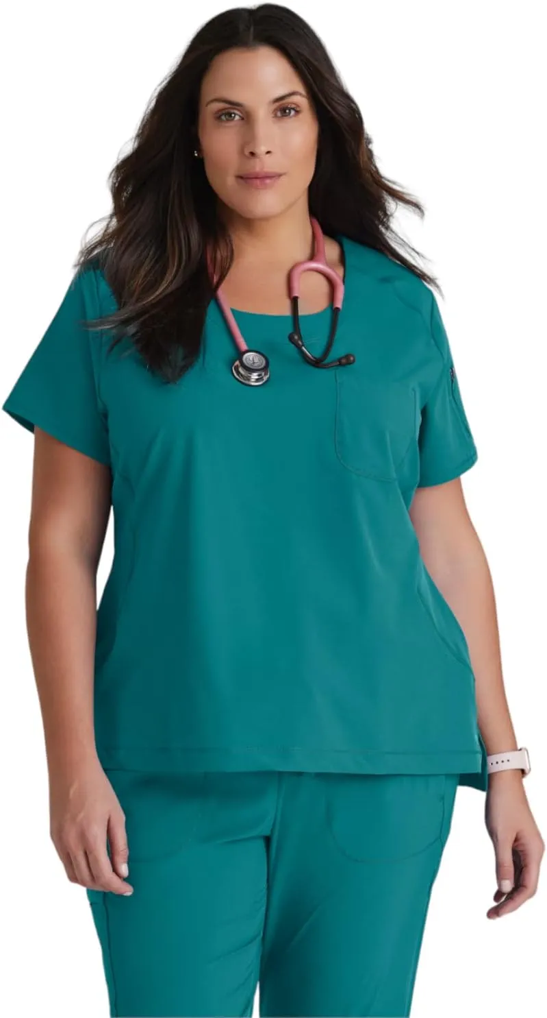BARCO One Uplift Scrub Top - Women's Medical Top, Eco-friendly, 4-Way Stretch
