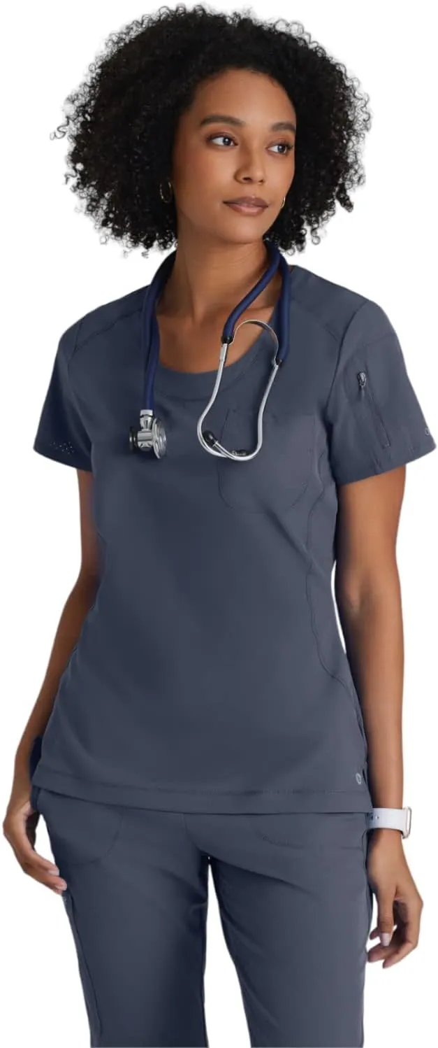 BARCO One Uplift Scrub Top - Women's Medical Top, Eco-friendly, 4-Way Stretch