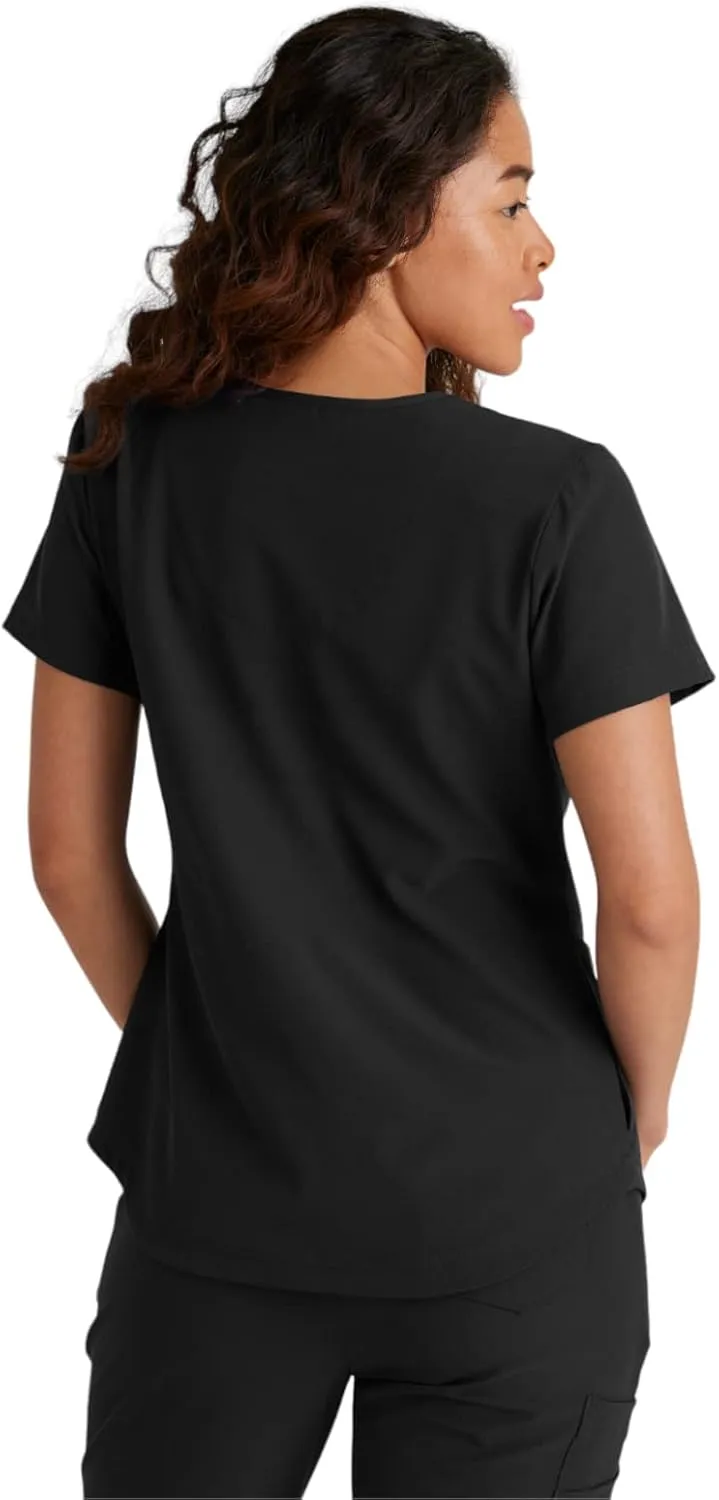 BARCO Skechers Vitality Electra Scrub Top for Women - V-Neck Medical Top, 4-Way Stretch Women's Scrub Top