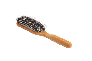 Bass Brushes | Shine & Condition | Luxury Grade Hair Brush | Natural Bristle | Professional Style with Pure Bamboo Handle