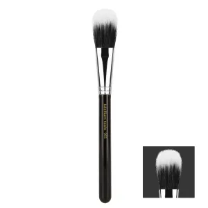 Bdellium Tools Professional Makeup Brush - Maestro Series 965 Duet Fiber Blusher - With Mix of Soft Synthetic & Natural Fibers, For Applying Pop of Color (Black, 1pc)
