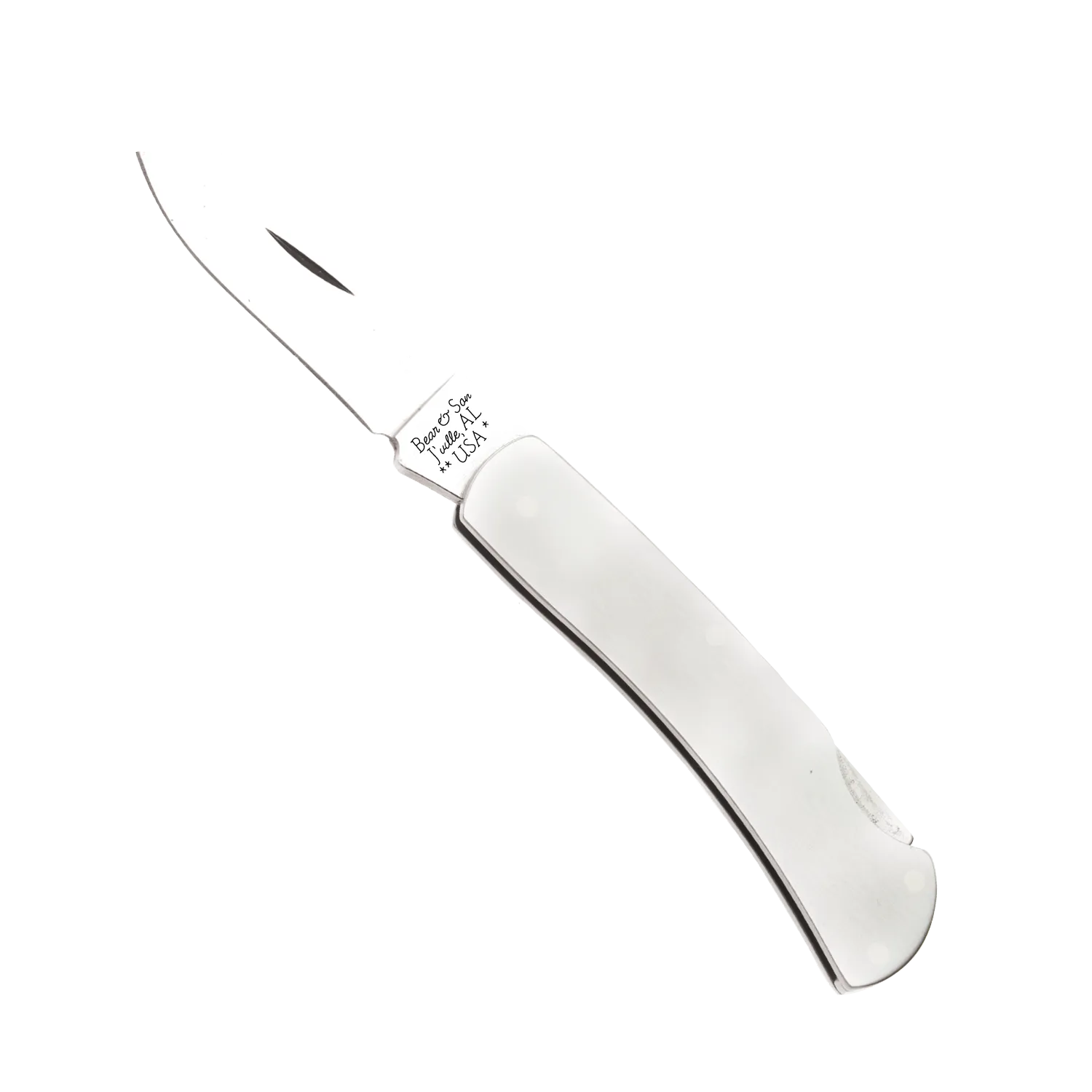 Bear and Son 3 in. Executive Stainless Steel Lockback Drop Point – 125