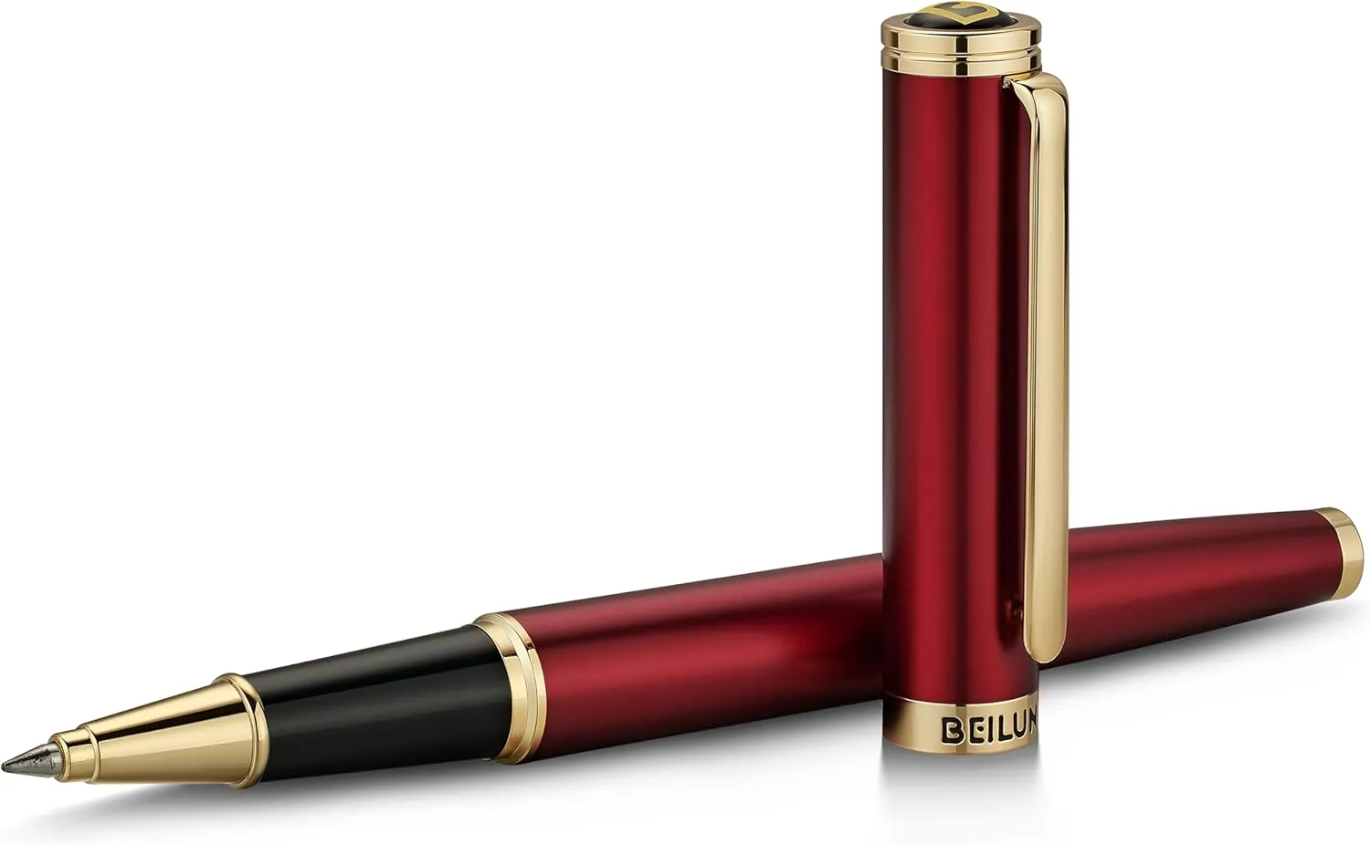 BEILUNER Luxury Rollerball Pen,24K Gold Trim,Noble and Elegant Designs,Schneider Ink Refill, Best Roller Ball Pen Gift Set for Men & Women, Professional, Executive Office, Nice Pens