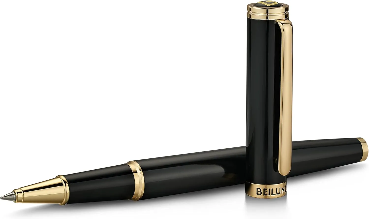 BEILUNER Luxury Rollerball Pen,24K Gold Trim,Noble and Elegant Designs,Schneider Ink Refill, Best Roller Ball Pen Gift Set for Men & Women, Professional, Executive Office, Nice Pens