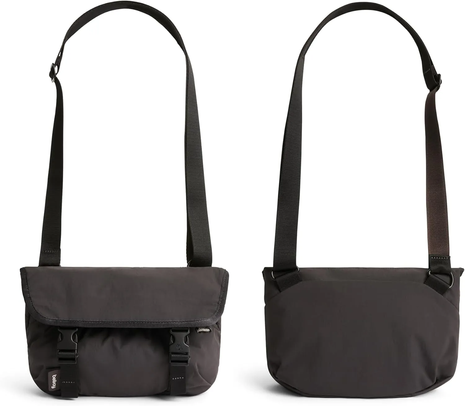 Bellroy Cinch Mini Messenger (6 liter lightweight, compact shoulder bag, water-resistant fabric, effortless organization) - Charcoal