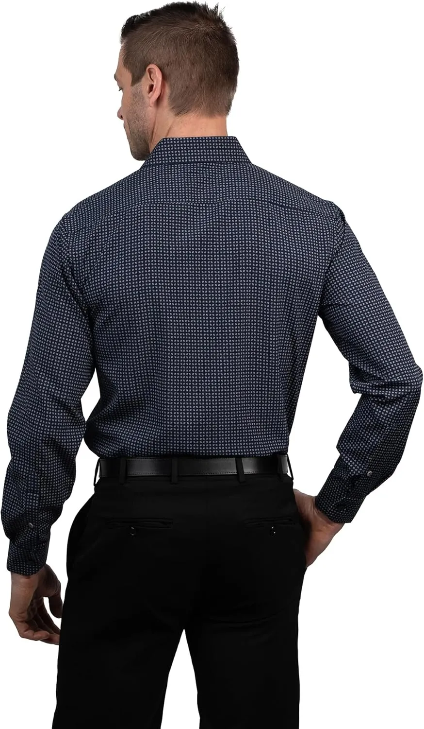 Ben Sherman Slim Fit Long Sleeve Dress Shirts for Men - Wrinkle Free Long Sleeve Shirt 4-Way Stretch