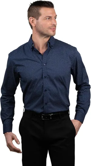 Ben Sherman Slim Fit Long Sleeve Dress Shirts for Men - Wrinkle Free Long Sleeve Shirt 4-Way Stretch