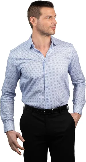 Ben Sherman Slim Fit Long Sleeve Dress Shirts for Men - Wrinkle Free Long Sleeve Shirt 4-Way Stretch