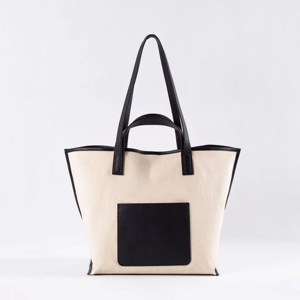 BEST - Large Commuter Tote Dumpling Bag | Shoulder Bag | Top Handle Bag | Diaper Bag | Mommy Bag in Canvas & Leather