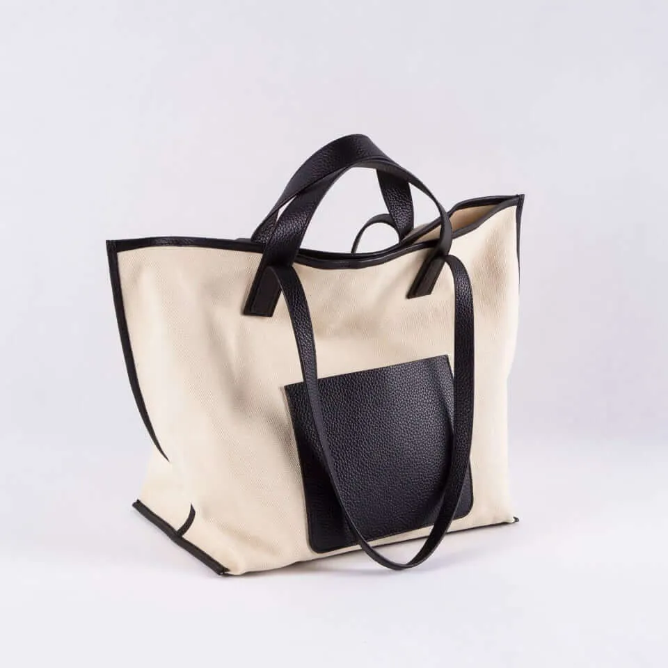 BEST - Large Commuter Tote Dumpling Bag | Shoulder Bag | Top Handle Bag | Diaper Bag | Mommy Bag in Canvas & Leather