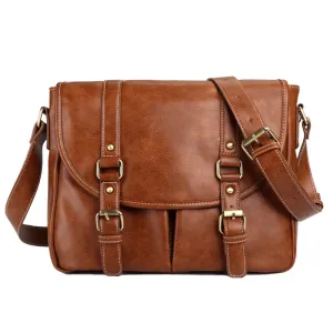 Best-selling variety Anti Bag Leather Shoulder Casual High Quality PU Theft Men's Man Messenger Crossbody Bag Laptop Simple Waterproof Vintage Closing soon 2020