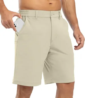 BGOWATU Mens Golf Shorts Stretch Dress Shorts Dry Fit Casual Hiking Cargo Shorts for Summer with Pockets