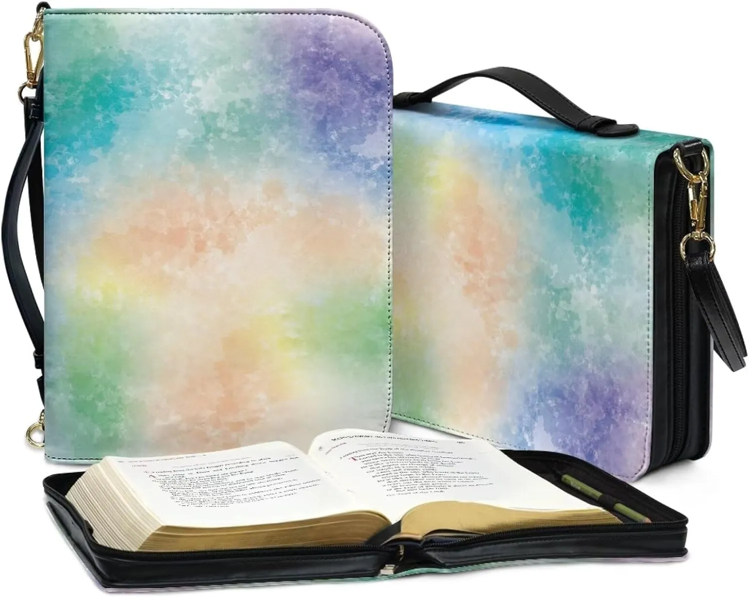 Bible Bags and Totes for Women Men Bible Cover Case for Women Men Leather Bible Covers for Women Men with Pockets
