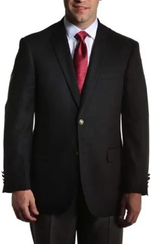 Big and Tall Black Classic Black Stretch Blazer for Business and Casual Wear to Size 72