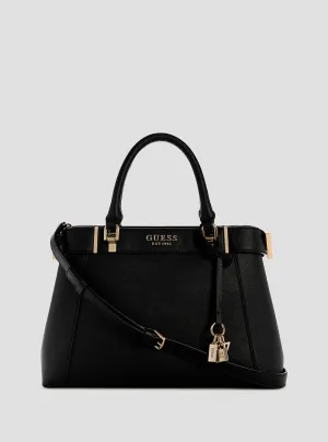 Black Anadela Compartment Satchel
